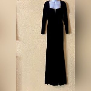 Long velvet dress